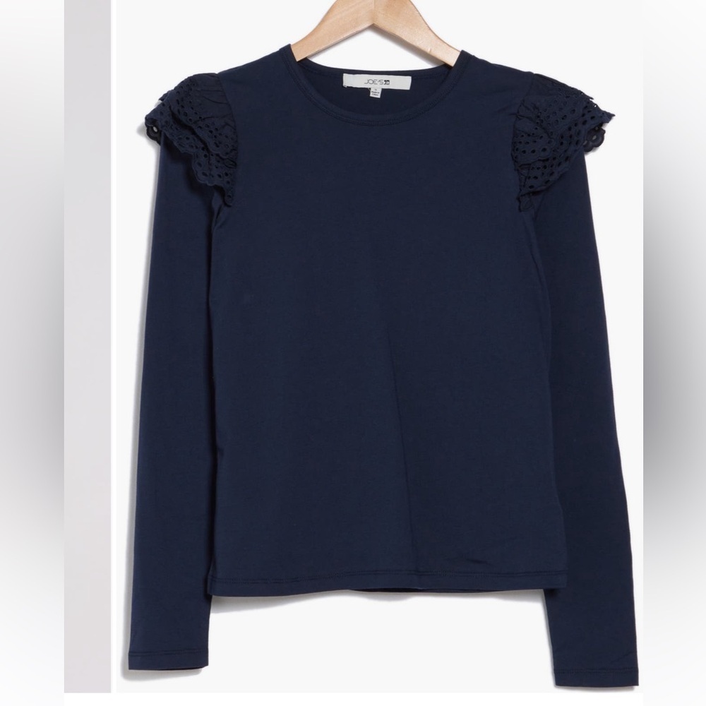 Joe’s Jeans Navy Long Sleeve Top - Picture 3 of 4